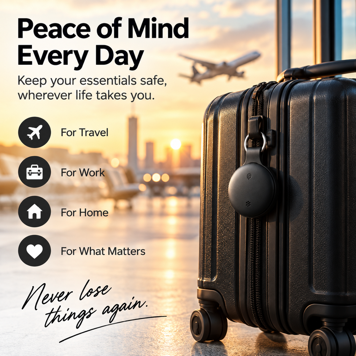TravelHeart™ Smart Tracker – Find Your Essentials Anywhere